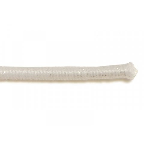 Rubber stretch cord, thin, coloured ø 1.5 mm, l=10 m, white