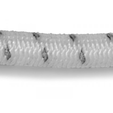 Cordino elastico con fili riflettenti ø = 3 mm, bianco (135)