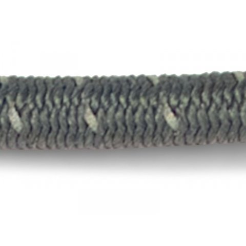 Cuerda de goma elástica con hilo reflectante ø = 3 mm, gris medio (159)