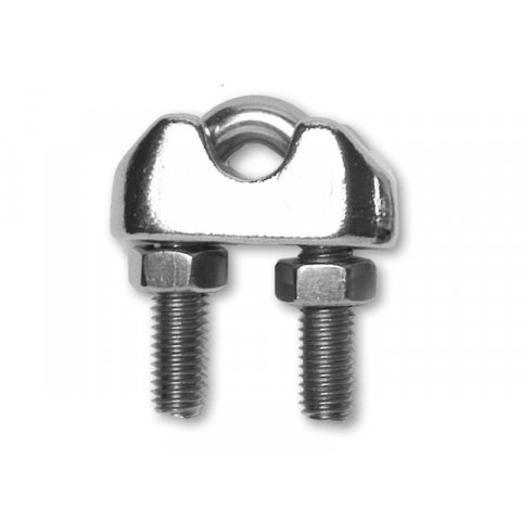 Cable clamp 6.0 x M5 x 28 mm (1/4''),stainl. steel, 100 pieces