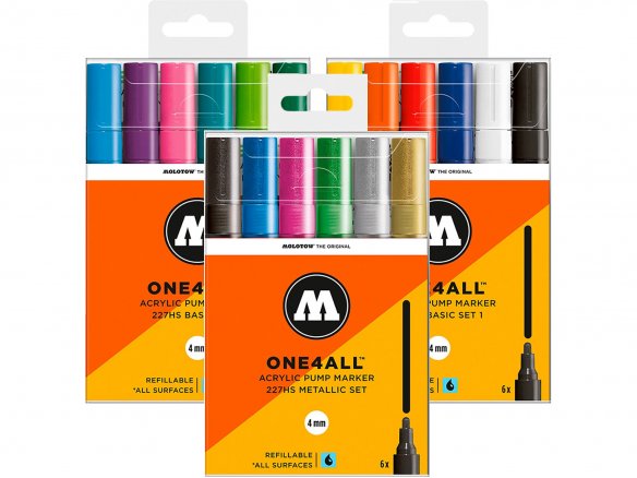 Molotow Lackmarker One4all 227HS, 6er-Set