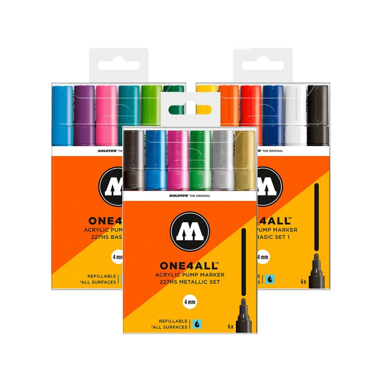 Pennarello Molotow One4all 227HS, set di 6 pezzi