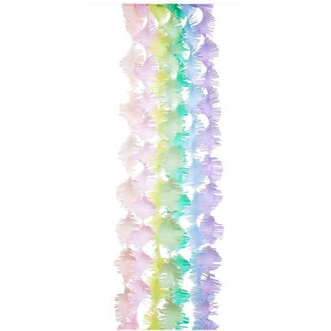 Ghirlanda di crêpe intrecciata 7 pezzi, 3 m ciascuno, l = 17,5 cm, FSC Mix, colore pastello
