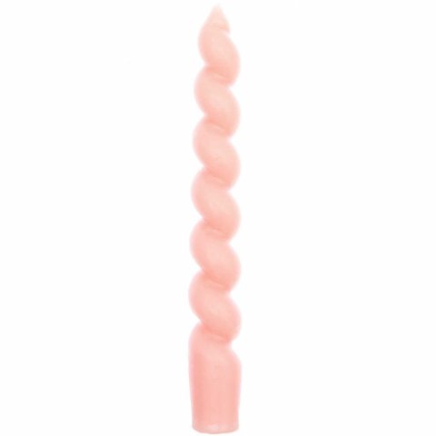 Spiral candle Ø 2,4 cm, h = 18,5 cm, smokey pink