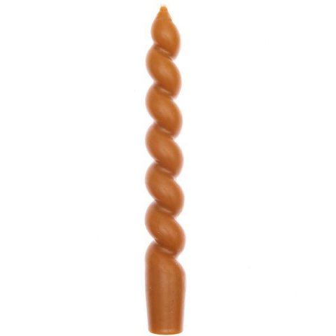 Spiral candle Ø 2,4 cm, h = 18,5 cm, caramel
