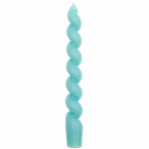 Spiral candle Ø 2,4 cm, h = 18,5 cm, aqua