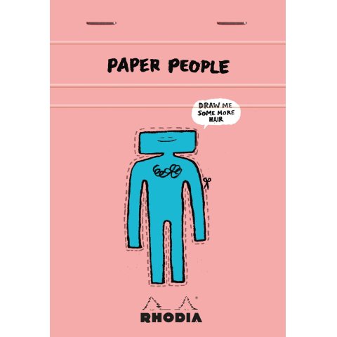 Rhodia Schreibblock, Kollektion 90. Geburtstag 80 g/m², 100 x 145 mm, kariert 80 Blatt/160 Seiten
