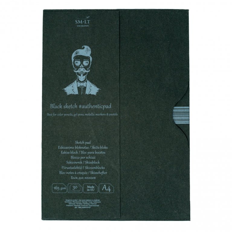 Sketchpad Authentic black, 165 g/m²