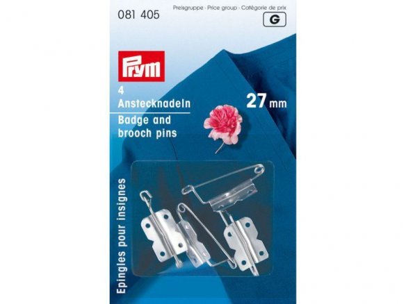 Prym badge and broach pins