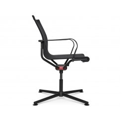 Wagner D1 swivel chair, office 420-520x500x930mm, with armrests, glides, black