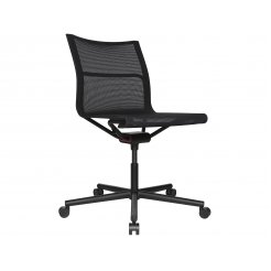 Wagner D1 swivel chair, office 420-520x500x930mm, w/o armrests, castors, black