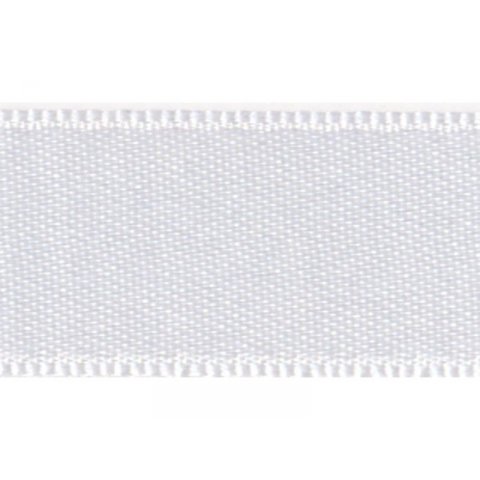 Doppelsatinband fein b=ca. 25 mm, l=3 m, weiß