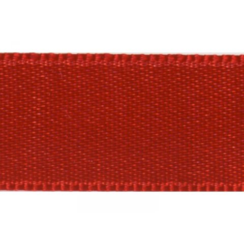 Double face satin ribbon, fine w=app. 25 mm, l=3 m, red