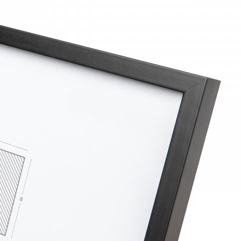Interchangeable frame wood G1L 13 x 18 cm, black, normal glass