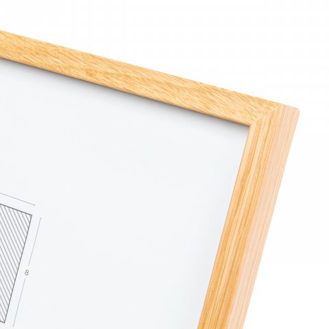 Interchangeable frame wood G1L 18 x 24 cm, natural oak, normal glass