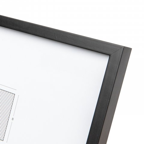 Interchangeable frame wood G1L 21 x 29,7 cm (DIN A4), black, normal glass