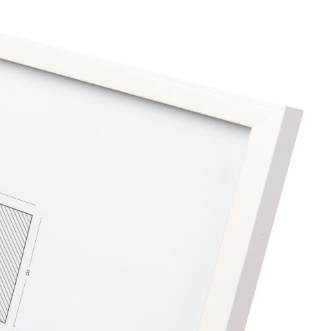 Interchangeable frame wood G1L 21 x 29,7 cm (DIN A4), white, normal glass