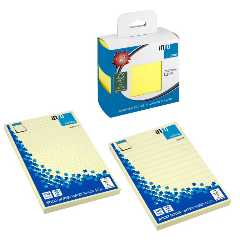 Sticky notes info, FSC