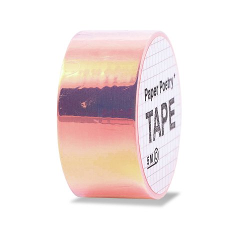 Nastro adesivo Paper Poetry Mirror Rainbow Tape b = 19 mm, l = 5 m, arancione (32.12)