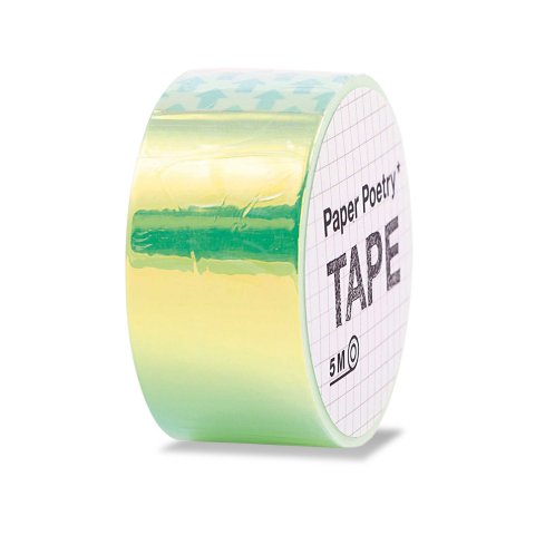 Adhesive Tape Paper Poetry Mirror Rainbow Tape b = 19 mm, l = 5 m, green (32.14)