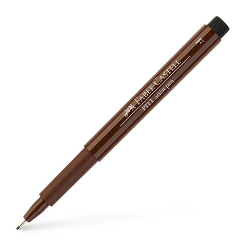 Faber-Castell Pitt Artist Pen F Pluma de tinta, fina 0,5 mm, sepia