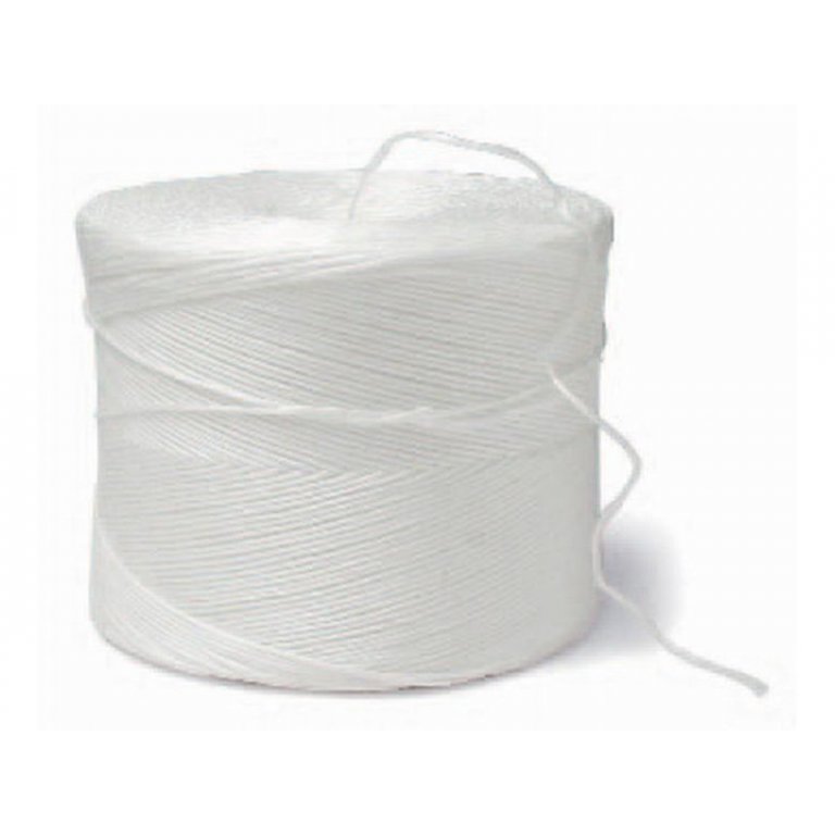 Polypropylene packaging cord, white