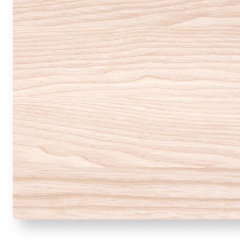 Modulor Massivholzplatte Esche, gerade Kante 90° (Zuschnitt möglich) 25mm, max.1000x2000mm, lackiert, Radius 3 mm