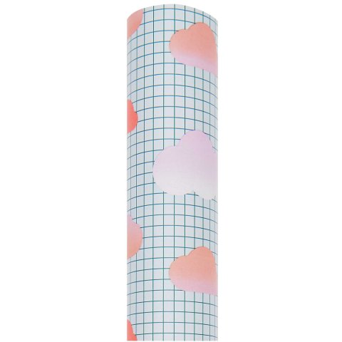 Wrapping paper roll Paper Poetry pattern 70 x 200 cm, 80 g/m², clouds