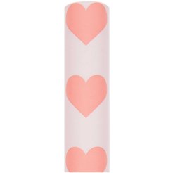 Rollo de papel de envolver Patrón de poesía en papel 70 x 200 cm, 80 g/m², corazones