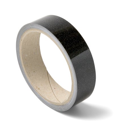 Oracal 970 Metallic adhesive tape Special Effect Cast PVC, black galactic gold, w = 25 mm, l = 5 m