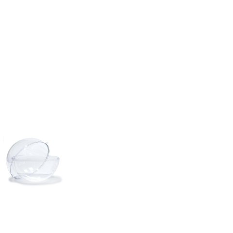 Polystyrol Kugel, transparent, hohl zweiteilig, ø 50 mm