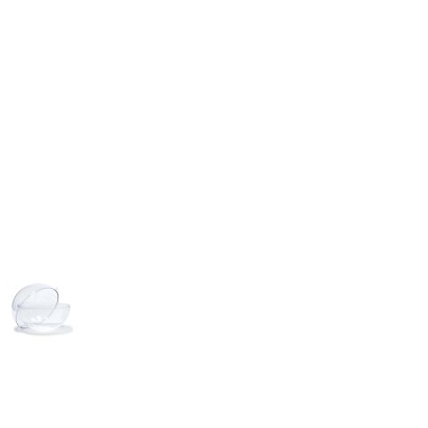 Polystyrol Kugel, transparent, hohl zweiteilig, ø 30 mm