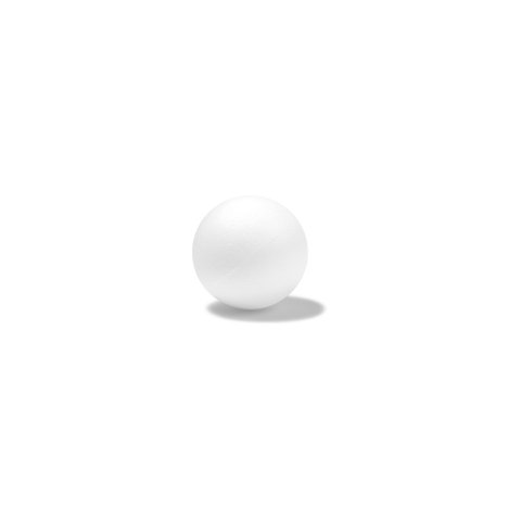 Polystyrene foam ball single piece, solid, ø 80.0 mm