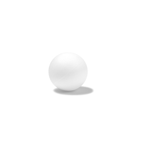 Polystyrene foam ball single piece, solid, ø 100.0 mm