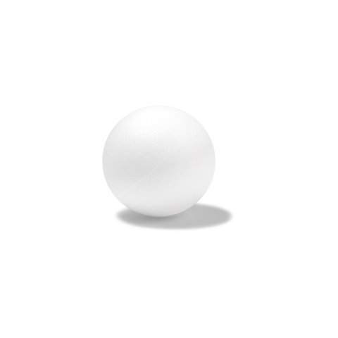 Polystyrene foam ball single piece, solid, ø 120.0 mm