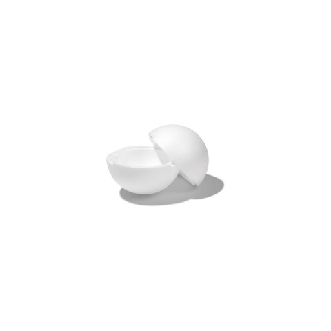 Polystyrene foam ball two-piece, with rabbet, hollow, ø 150.0 x 20.0 mm