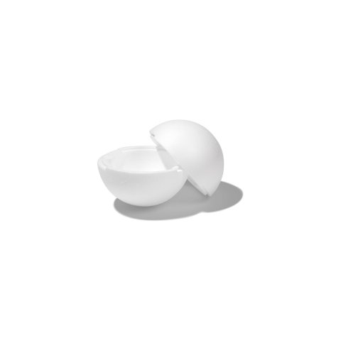 Polystyrene foam ball two-piece, with rabbet, hollow, ø 200.0 x 14.5 mm