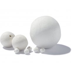 Sfera di cotone bianco