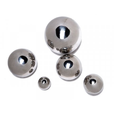 Stainless steel ball, glossy, hollow ø app. 40 mm, th = ca. 0.5 mm
