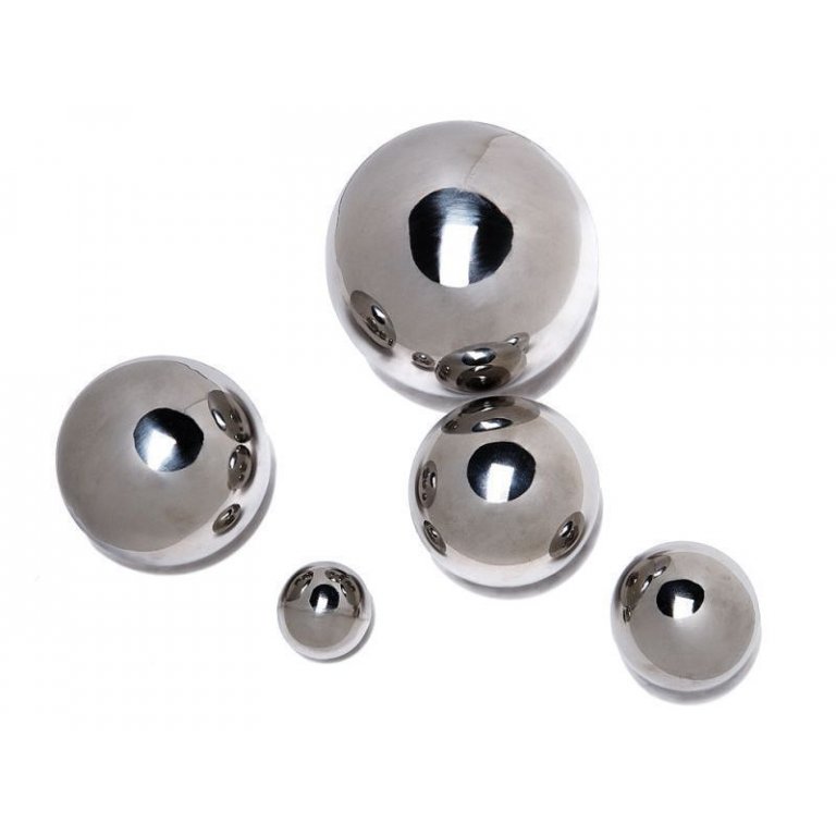 Stainless steel ball, glossy, hollow
