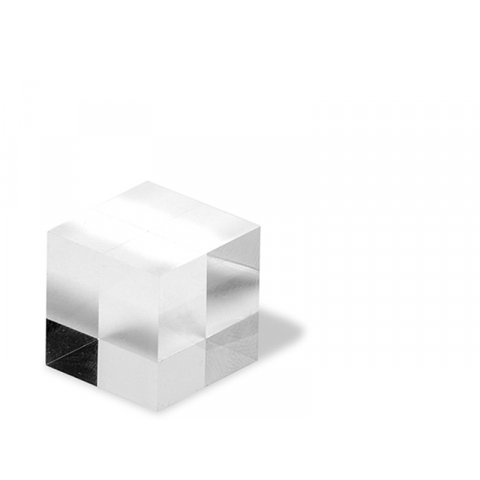 Cubo de vidrio acrílico XT, transparente b = 20.0 mm