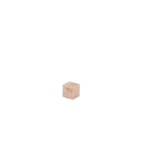 Beechwood cube, raw w = 10.0 mm