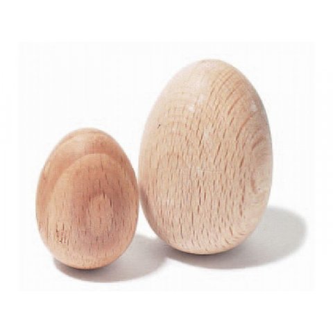 Huevo de madera de haya, en bruto ø 25 x 36 mm