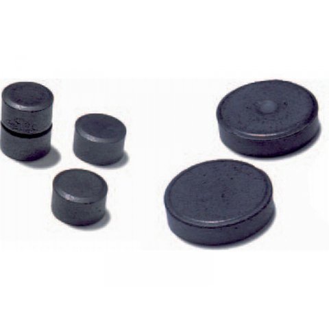Round magnets, hard ferrite, black ø 10 mm, h=6 mm