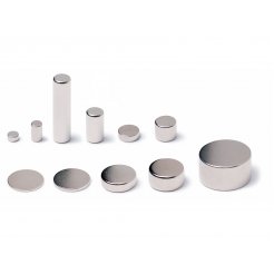 Rundmagnet Neodym, silber