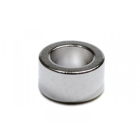 Ring magnets, neodymium, silver ø 9.4 mm, inner ø 6 mm, h=5 mm, N 42, 4 pieces