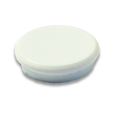 Magnete rotondo con cappuccio in plastica ø 32 mm, h = 7,5 mm, forza di tenuta 8 N, bianco