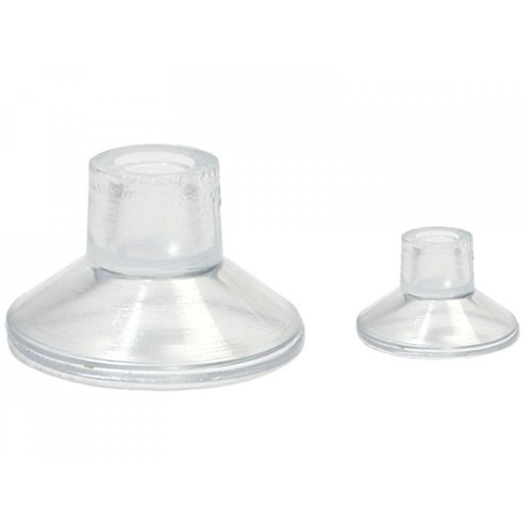 Suction cup with vertical hole