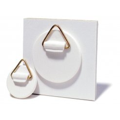 Kunststoffaufhänger selbstklebend, rund