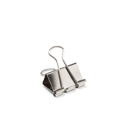 Foldback clips, nickel-plated, silver w=32 mm